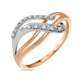 Золотое кольцо c бриллиантами