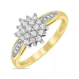 Золотое кольцо c бриллиантами