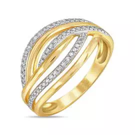 Золотое кольцо c бриллиантами