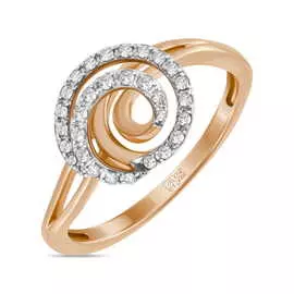 Золотое кольцо c бриллиантами