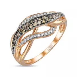 Золотое кольцо c бриллиантами