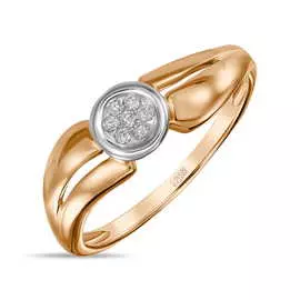 Золотое кольцо c бриллиантами