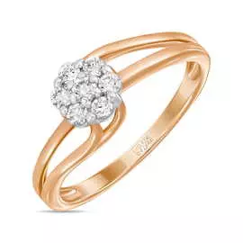 Золотое кольцо c бриллиантами