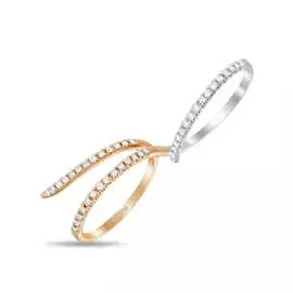 Золотое кольцо c бриллиантами