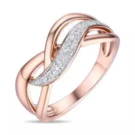 Золотое кольцо c бриллиантами