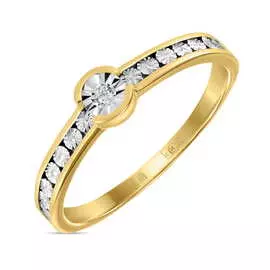 Золотое кольцо c бриллиантом