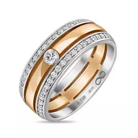 Золотое кольцо c бриллиантами