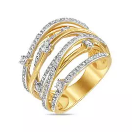 Золотое кольцо c бриллиантами