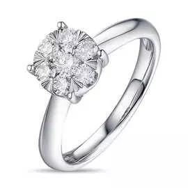 Золотое кольцо c бриллиантами