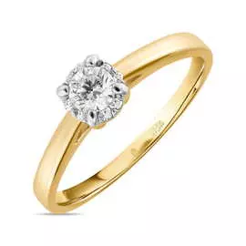 Золотое кольцо c бриллиантами