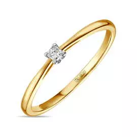 Золотое Кольцо c бриллиантом