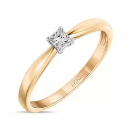 Золотое Кольцо c бриллиантом