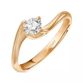 Золотое Кольцо c бриллиантом