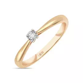 Золотое Кольцо c бриллиантом