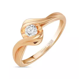 Золотое Кольцо c бриллиантом
