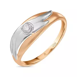Золотое кольцо c бриллиантом