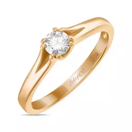 Золотое Кольцо c бриллиантом