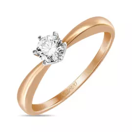 Золотое Кольцо c бриллиантом