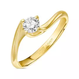 Золотое Кольцо c бриллиантом