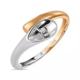 Золотое кольцо c бриллиантом