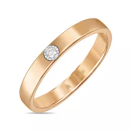 Золотое кольцо c бриллиантом