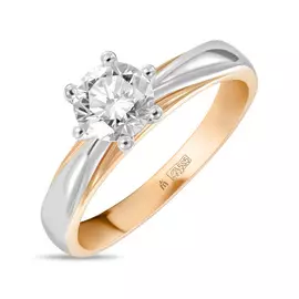 Золотое кольцо c бриллиантом