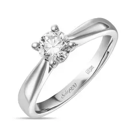 Золотое кольцо c бриллиантом