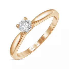 Золотое Кольцо c бриллиантом