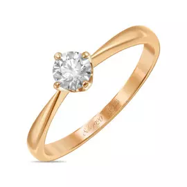 Золотое Кольцо c бриллиантом
