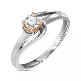 Золотое кольцо c бриллиантом