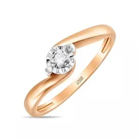 Золотое Кольцо c бриллиантом