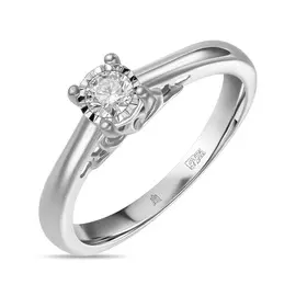 Золотое кольцо c бриллиантом