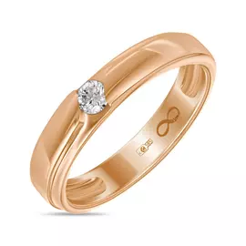 Золотое кольцо c бриллиантом