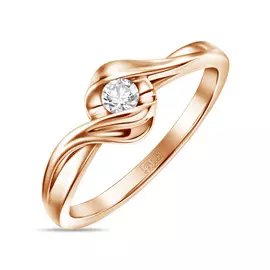 Золотое Кольцо c бриллиантом