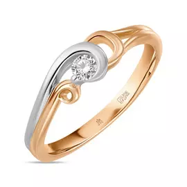 Золотое Кольцо c бриллиантом