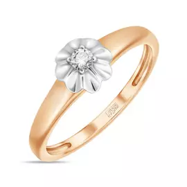 Золотое Кольцо c бриллиантом