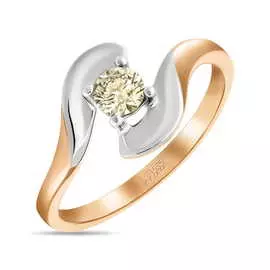 Золотое кольцо c бриллиантом