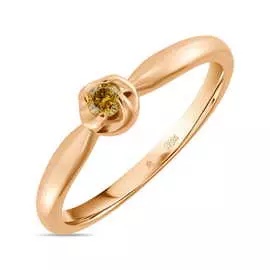 Золотое кольцо c бриллиантом