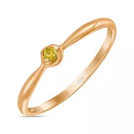 Золотое кольцо c бриллиантом