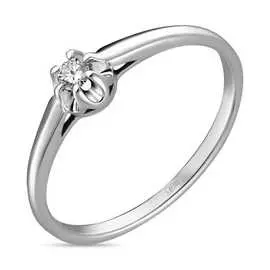 Золотое кольцо c бриллиантом