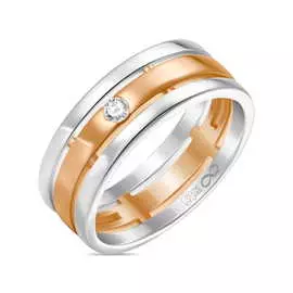 Золотое кольцо c бриллиантом