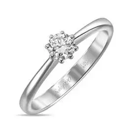 Золотое кольцо c бриллиантом