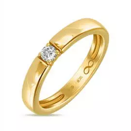 Золотое кольцо c бриллиантом