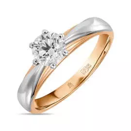 Золотое кольцо c бриллиантом