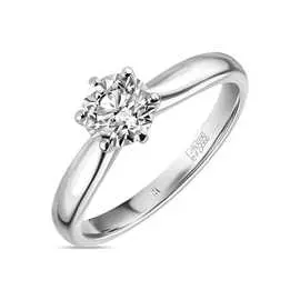 Золотое кольцо c бриллиантом