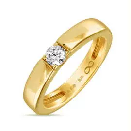 Золотое кольцо c бриллиантом