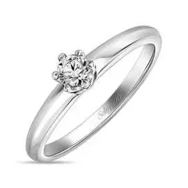 Золотое кольцо c бриллиантом