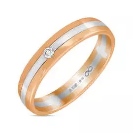 Золотое кольцо c бриллиантом