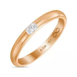 Золотое кольцо c бриллиантом