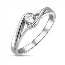 Золотое кольцо c бриллиантом